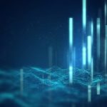 Blue Geometric Shape Abstract Technology Background